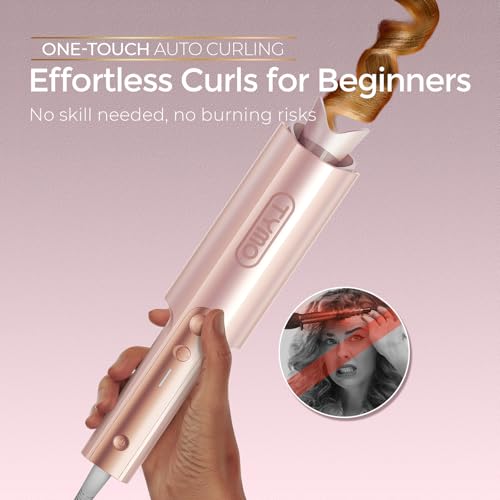 CurlPro Plus Automatic Rotating Curling Iron (1.25 Inch / Gold Blush)