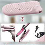 Heat Insulating Silicone Mat Pouch for Hair Styling Tools (Pink)