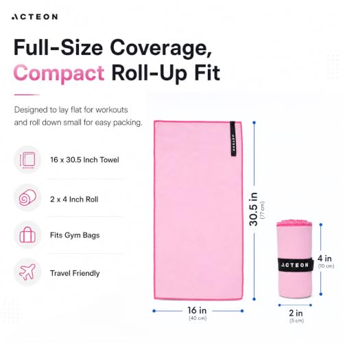Microfiber Gym Towels 5 Pack Quick Dry (Pack of 5 / Lavender Rose)