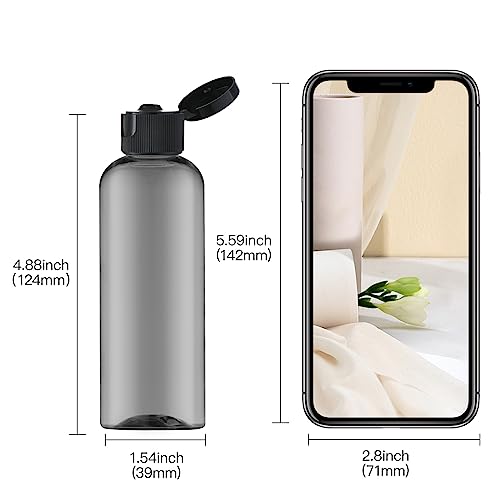 3.4 oz Travel Bottles for Toiletries (Black)