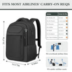 18.4" Large Laptop Backpack (Black / 18.4 Inch(45L))