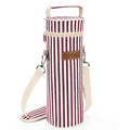 Single Wine Bottle Cooler Bag Carrier (Wine Stripe)