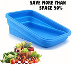 4 Pack Collapsible Silicone Food Containers Storage Lunch Bento Box - Image 6