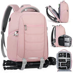 Camera Bag for DSLR SLR Mirrorless Camera (Pink / Medium)