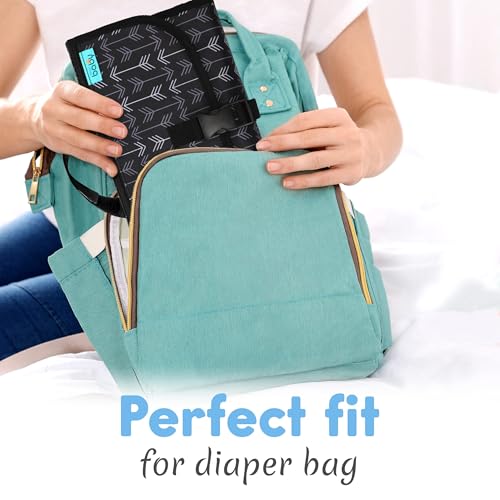 Portable Diaper Changing Pad (Black Arrows / Classic)