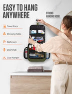 Hanging Travel Toiletry Bag (Dark Green)