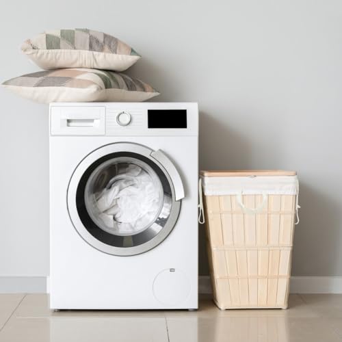 2 Pcs Laundry Basket Hamper Liner Replacement Bags (Beige,2pcs)