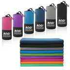 Microfiber Travel Sports Towel (Black / S:16''x32''(2 Pcs))