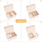 2 Layer Portable Jewelry Box (beige)