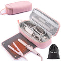 2IN1 Hair Tools Travel Bag with Heat Resistant Mat for Shark Flexstyle (X-large / Pink)