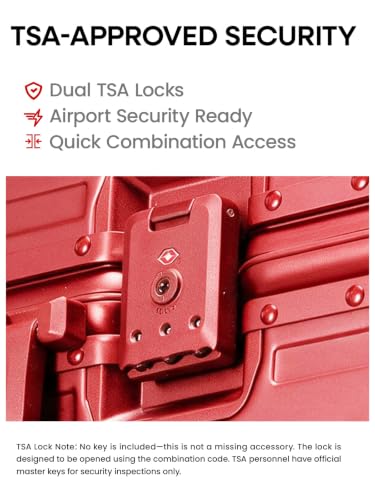 All Aluminum Carry On Luggage (Red / Carry-on)