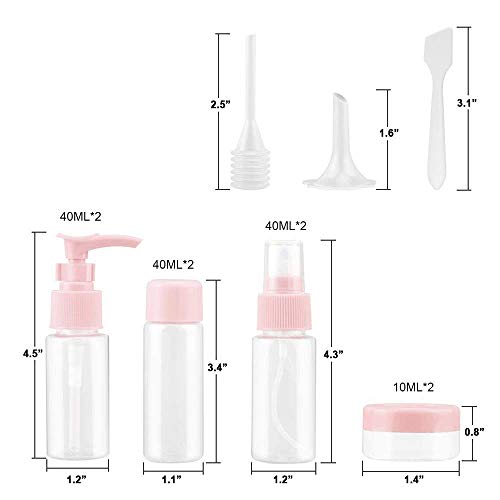 Travel Bottles Kit (pink)