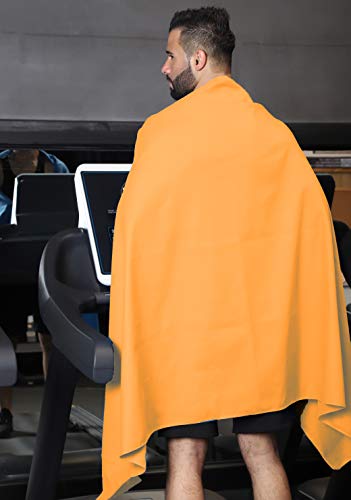 Microfiber Towel Quick Dry Camping & Travel & Gym Towel. Compact (Orange / 40.00" x 20.00")