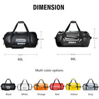 60L Waterproof Duffle Travel Duffel Bag (Black / 60L)