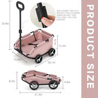 Dog Stroller 4 Wheels Folding Dog Cart Pet Stroller for Travelling Shopping Walking Playing for Small Dogs Cats