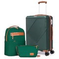 Carry On Luggage 22x14x9 Airline Approved (Teal / 3PCS)