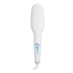 Mane Get Ur Sleek On Hair Straightener Brush - Smoothing Hot Air Brush with Adjustable Heat for Frizz-Free Styling - Nano Ceramic Ionic Hair Tools - For Use on Dry Strands - Worldwide Voltage