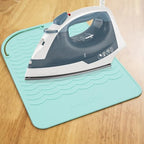 Heat Resistant Silicone Mat for Curling Iron Mat (Green)