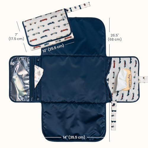 Portable Diaper Changing Pad (Vintage Cars)