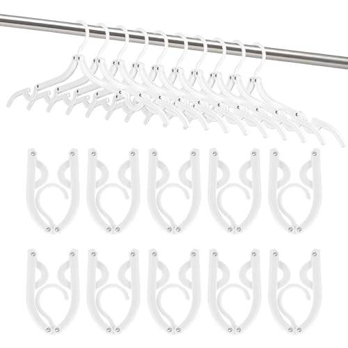White Travel Hangers 10 Pack (10 Pack / White)