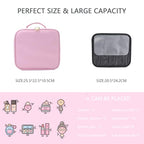 Makeup Bag with Led Mirror (Light Pink / with LED mirror and a 10x mirror)