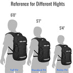 20L Hiking Backpack Daypack (Red / 3L Bladder)