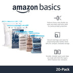 Vacuum Storage Bags with Hand Pump for Travel (Multiple / 20-Pack)