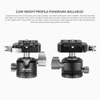 50" Compact Carbon Fiber Camera Tripod Ball Head LS (LS-254CX+LH-30LR:Max Load 8KG-4 Sections)