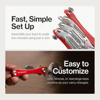KeySmart Original Key Holder (8 Keys / Red)