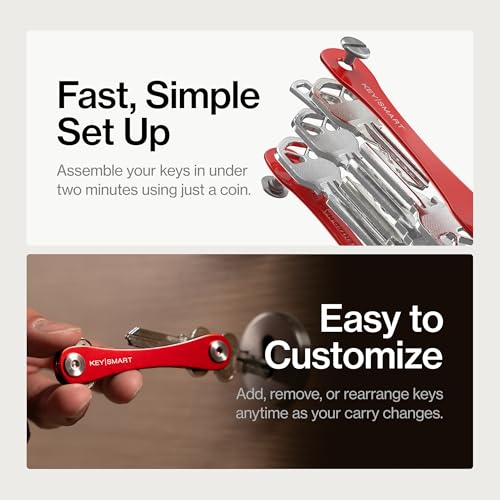KeySmart Original Key Holder (8 Keys / Red)