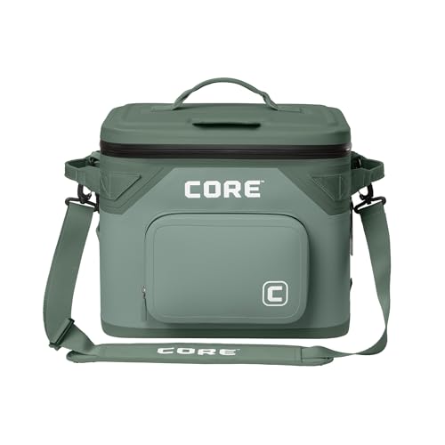 Magnetic Leak Proof 18 Can Soft Cooler with Waterproof Zipper (Sage / 18 Can)