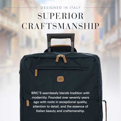 X Bag Large Spinner with Frame (Navy / Checked-Medium)