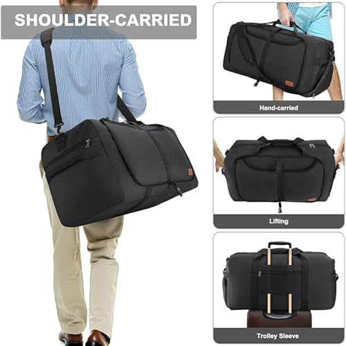 80L Duffle Bag for Travel (80L / Black)