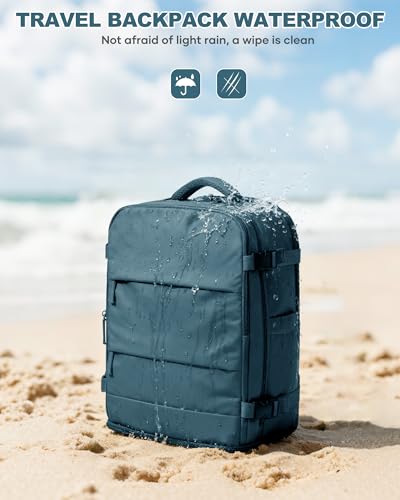 Travel Backpack Carry On for Women Man Gym Backpack with Laptop Compartment Mochila de Viaje Teacher Personal Item Backpacks Airplane Accessories Must Haves Peacock Blue (20l / Peacock Blue)