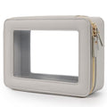 Clear Makeup Bag Organizer (Grey / Large Glam)