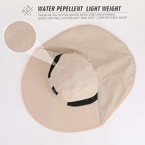 Outdoor Sun Hat for Men Women (1pack-beige/Arm Sleeves)