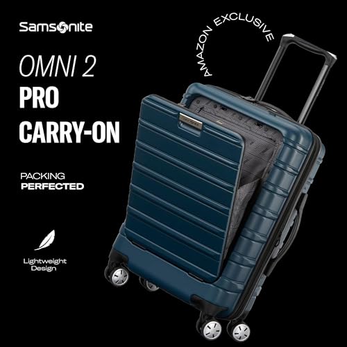 Omni 2 Pro Hardside Expandable Luggage with Spinner Wheels (Pro Carry-on Spinner / Black)