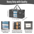 Moving Bags Wide Open Top (Gray / 10 Pack)