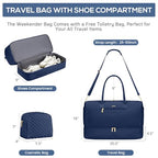 Travel Weekender Bags for Women (62-Blue / Large)