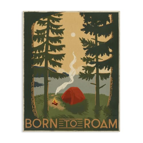 Born to Roam Rustic Forest (48"L x 36"W / Unframed)