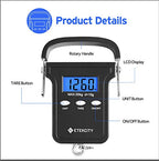 Fishing Scale with Backlit LCD Display (Dark Black)