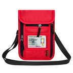 Neck Wallet for Travel (Red)