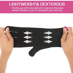 2 Pair Heat Resistant Gloves for Hair Styling Professional Hot Hand Gloves Heat Protection Flat Iron Gloves Pink Edge Heat Press Sublimation Gloves for Women Curling Wand Styling Tool