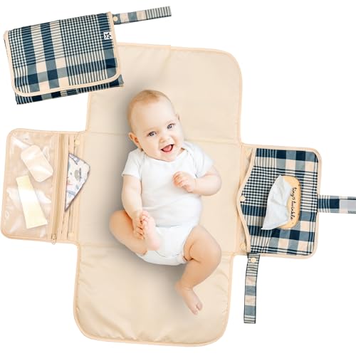 Portable Diaper Changing Pad (Gingham)