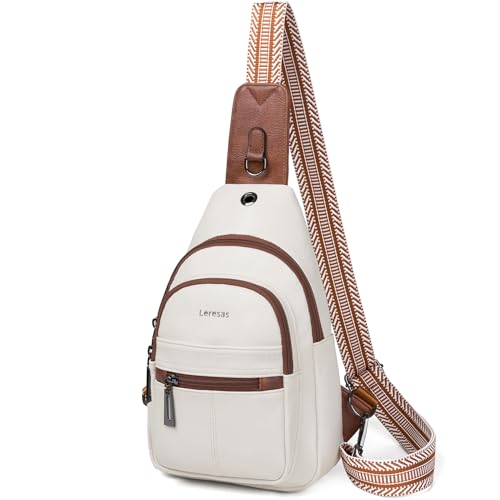 7L Sling Bag for Women Vegan Leather Crossbody Purse Chest Bags Fashionable Trendy Fanny Pack with Travel (7L / 7l-m-beige Brown)