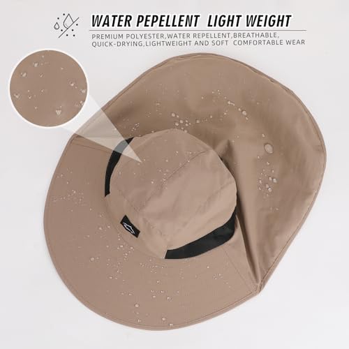Outdoor Sun Hat for Men Women (1pack-khaki)