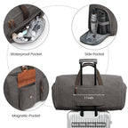 Garment Bags for Travel Canvas Duffle Bags for Men Hanging Suitcase (Grey)