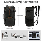40L Travel Backpack for Men (Black)