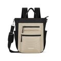 Soleil Anti Theft Convertible Backpack Tote (Beige)