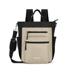 Soleil Anti Theft Convertible Backpack Tote (Beige)
